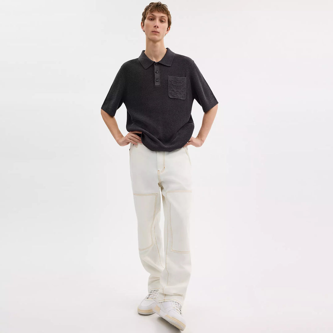 knit polo