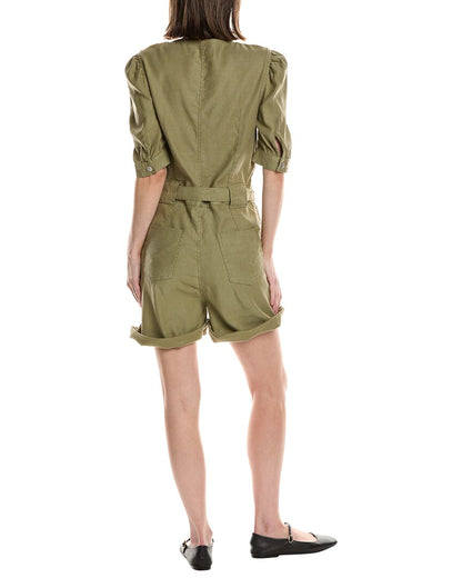 puff sleeve romper