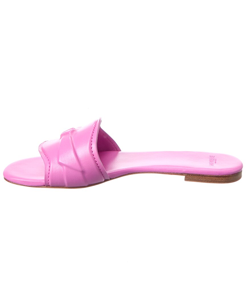 padded clarita leather slide