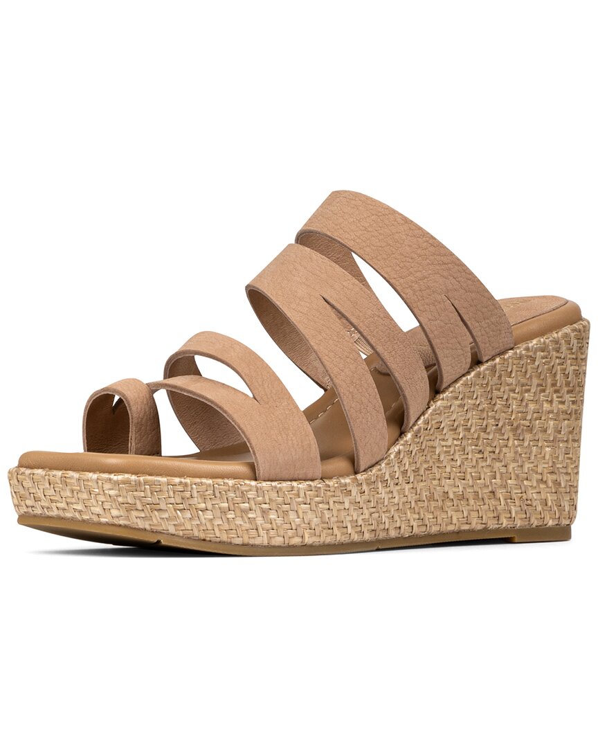 anamari leather wedge sandal