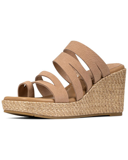 anamari leather wedge sandal