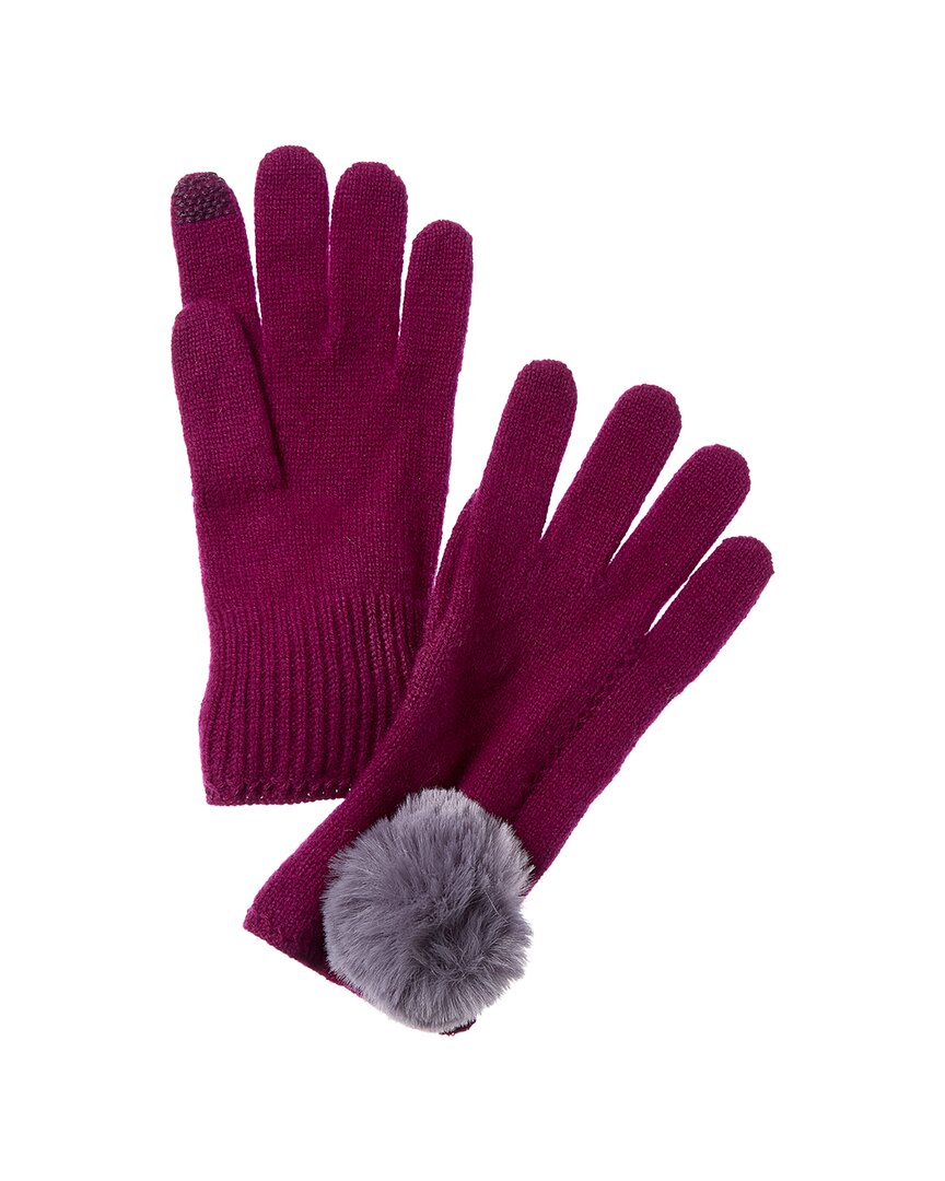 scallop cashmere gloves