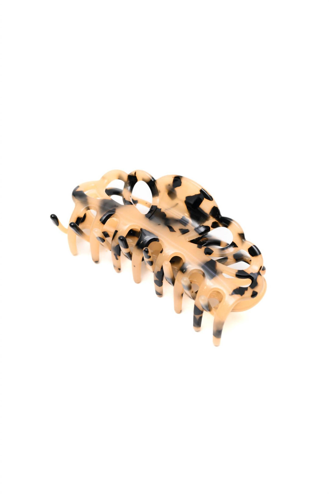 women's comb & claw clip set in brown