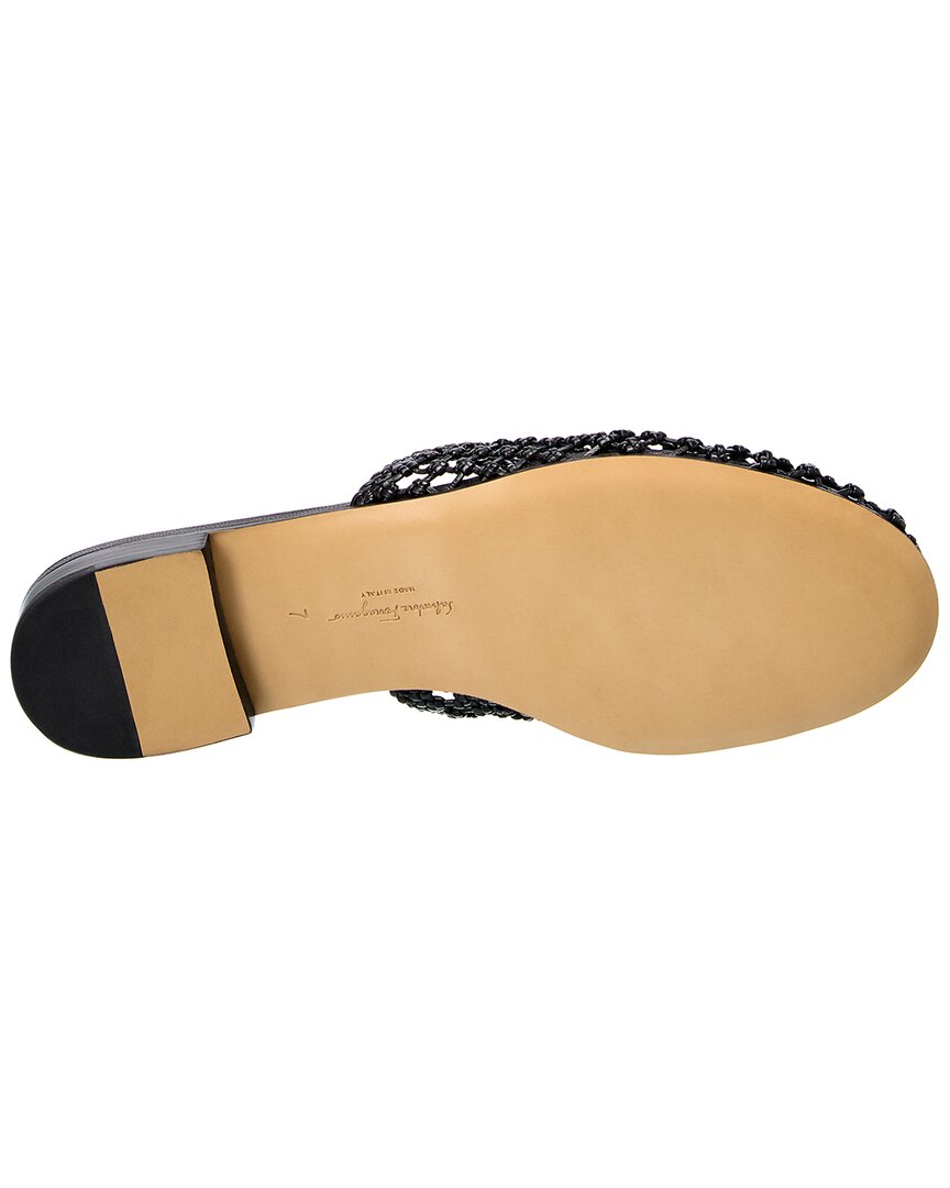 ferragamo ellas leather flat