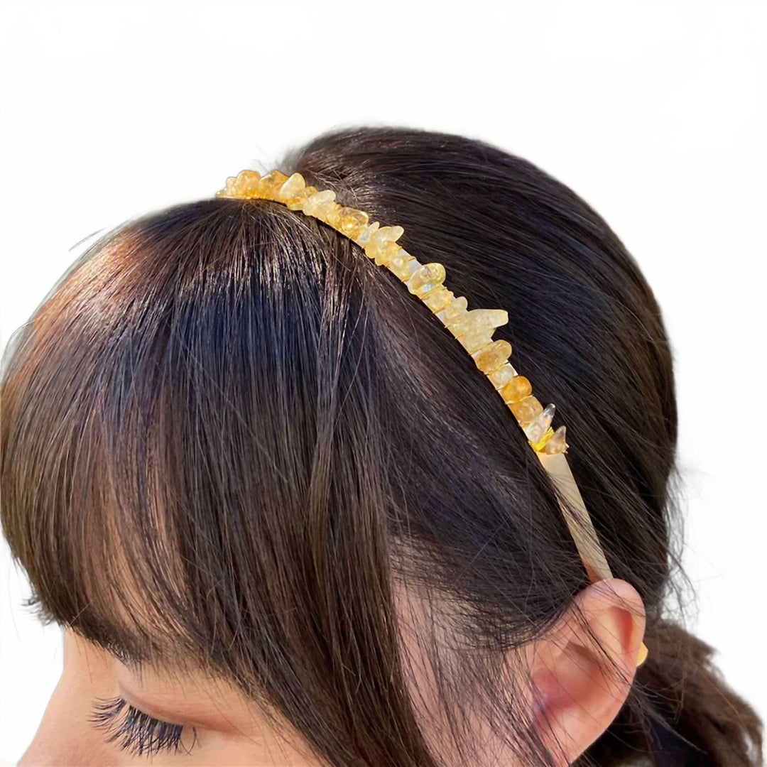 women's sunbeam headband in citrine