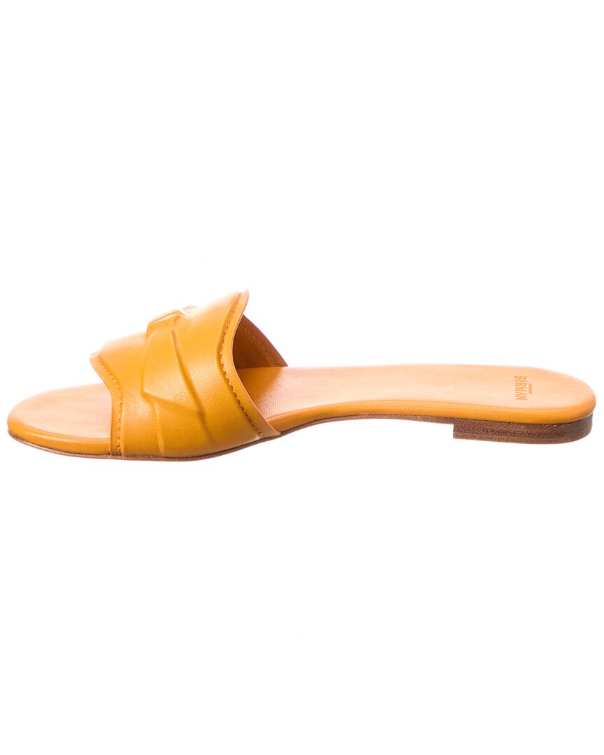 padded clarita leather slide