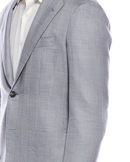 2pc cashmere, linen, & silk-blend suit