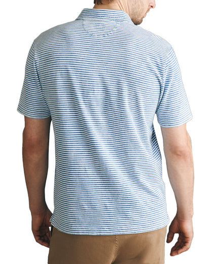 sunwashed indigo polo