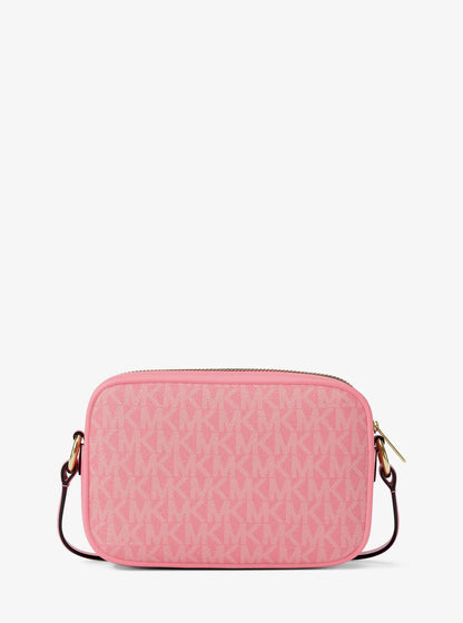 jet set small signature logo camera crossbody bag