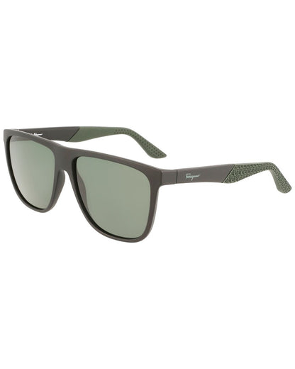 ferragamo men's italian lifestyle 59mm sunglasses