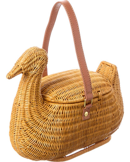 josh duck mini basket bag