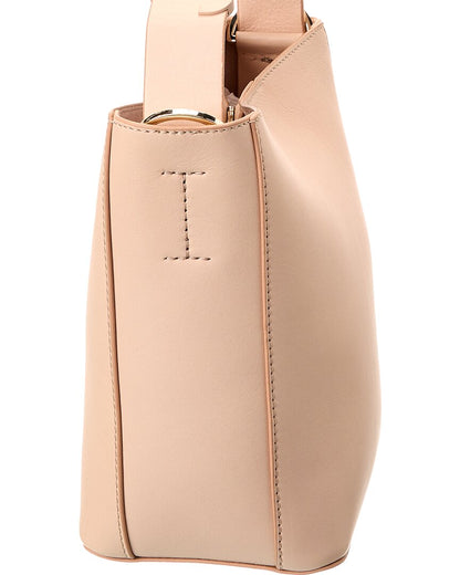 paige leather bucket bag