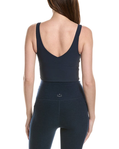 impulse ribbed cropped tank