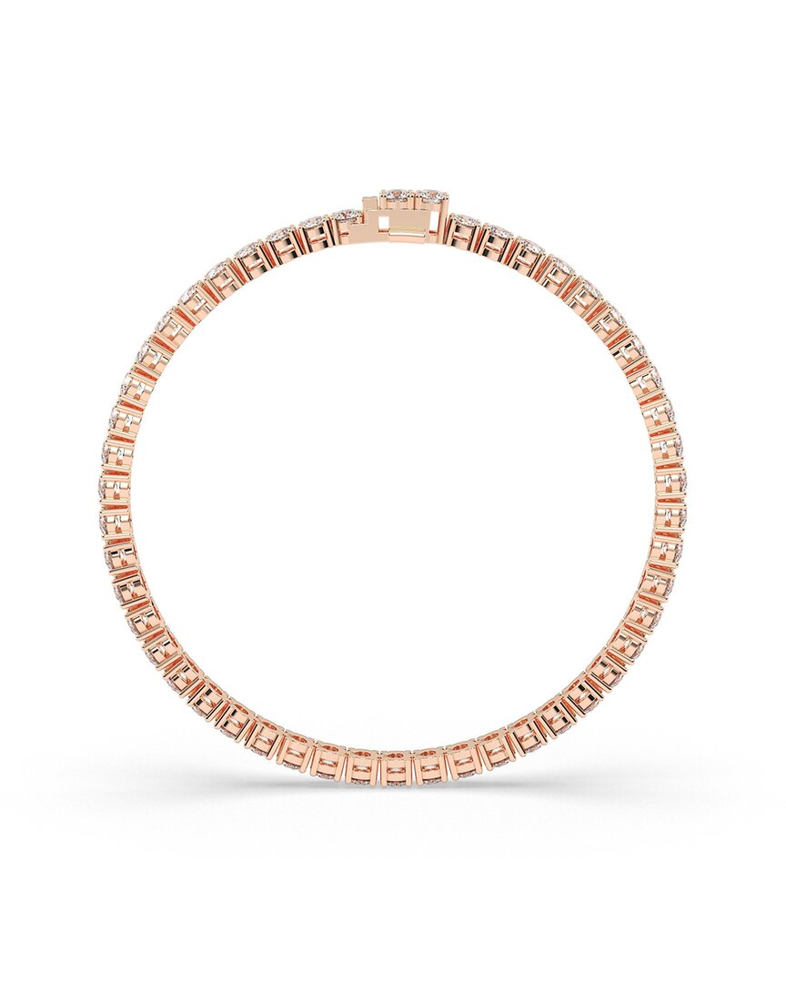 14k rose gold 7.00 ct. tw. lab-grown diamond bracelet