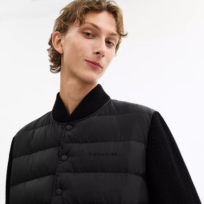 padded cardigan jacket in recycled polyester