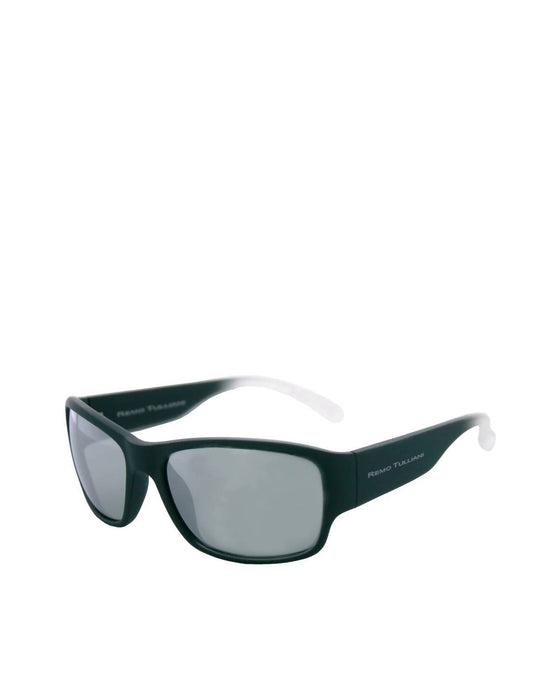 One Size - matte black fade/silver mirror lens
