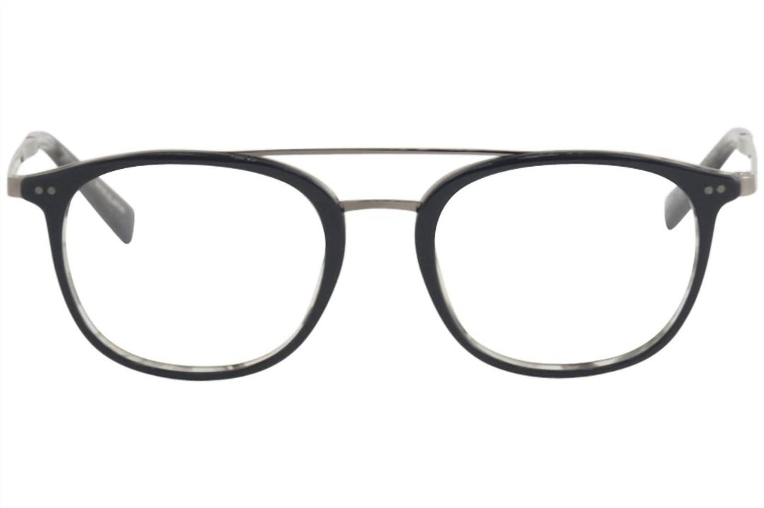 men's v378 square eyeglasses in navy smoke
