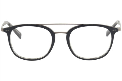 men's v378 square eyeglasses in navy smoke