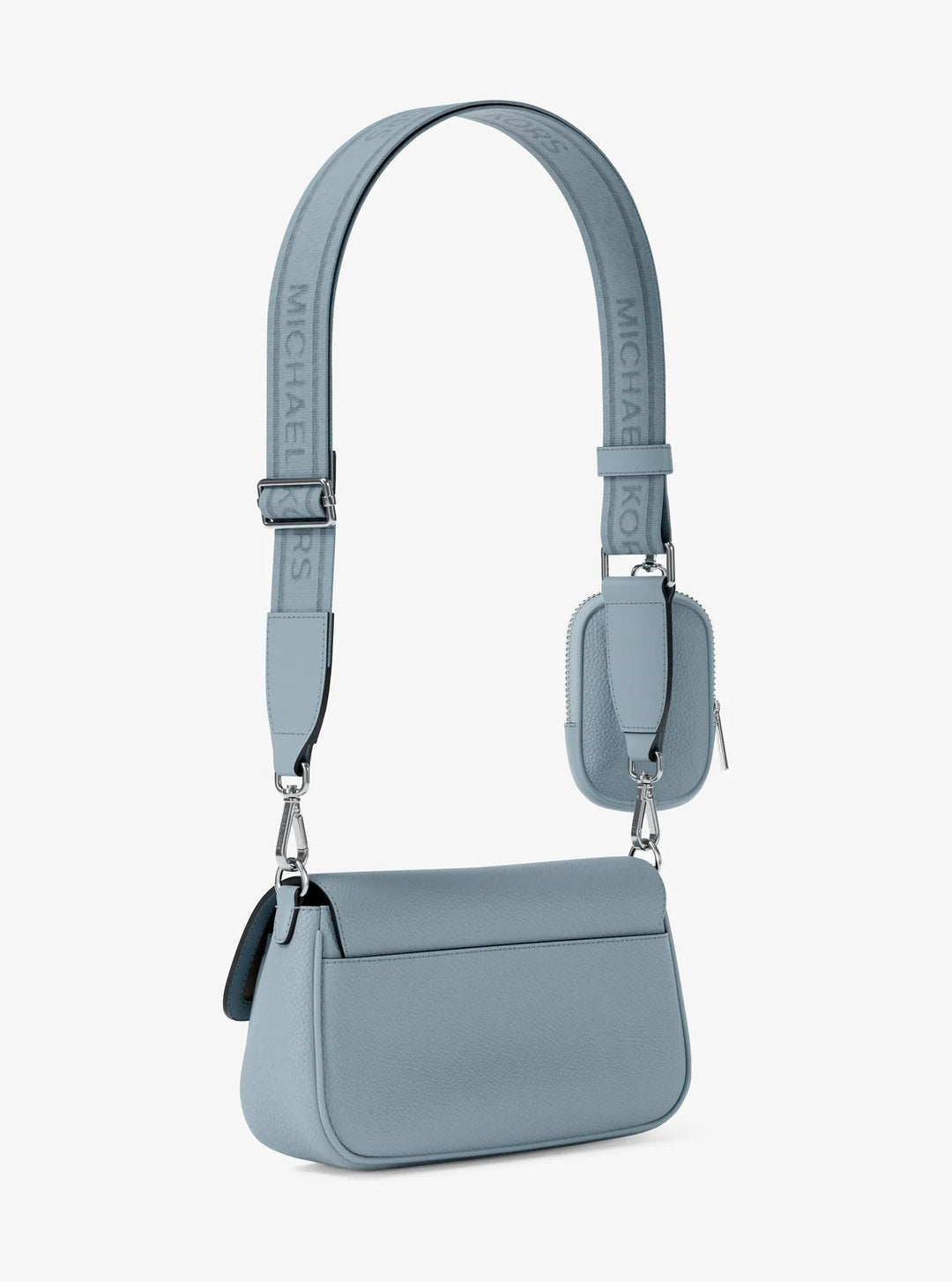jet set travel small pebbled leather crossbody bag with pouch