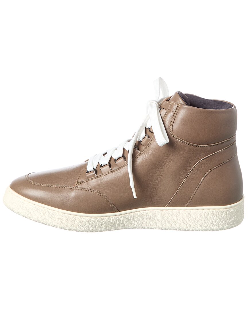pete weatherproof leather high-top sneaker