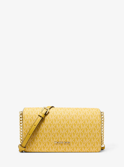 jet set medium signature logo crossbody bag