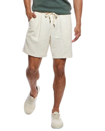 slub textured short