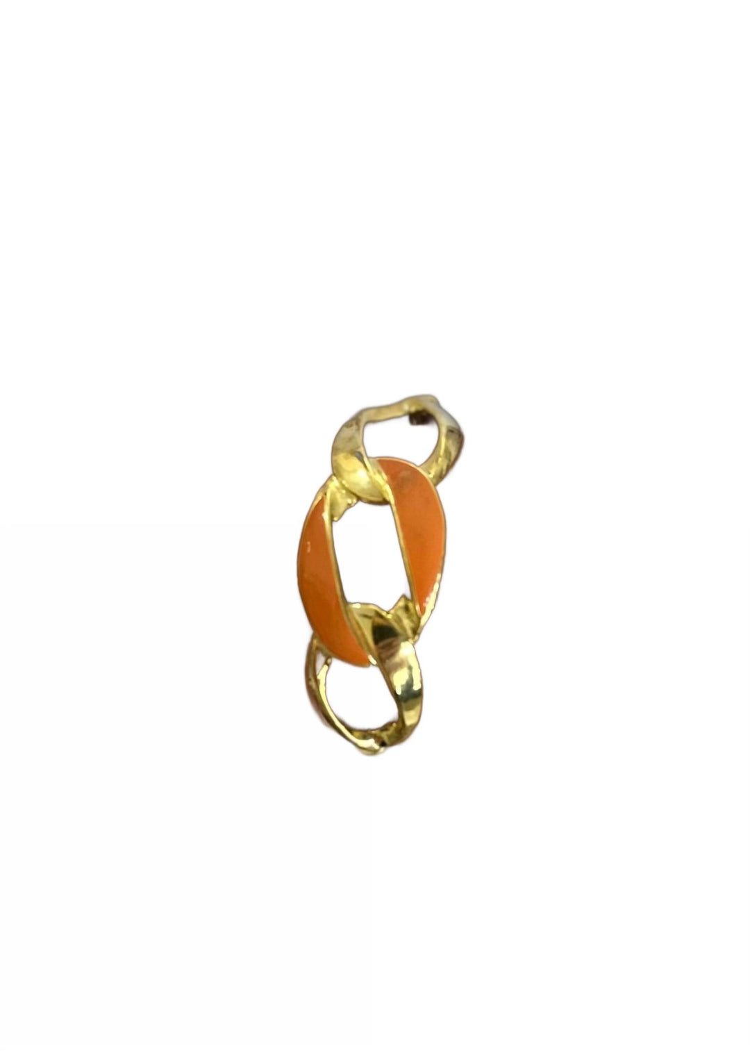 women's jaga bracelet in vibrant orange resin