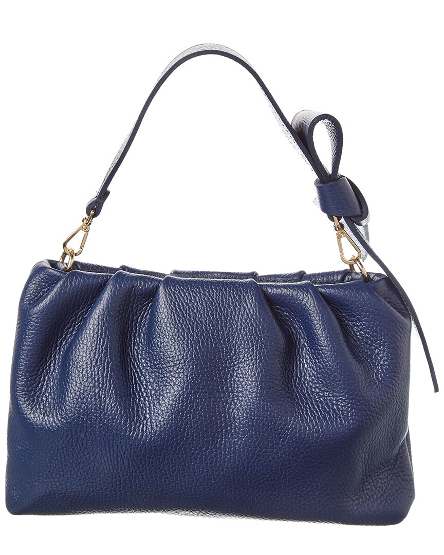 lilie bow leather shoulder bag