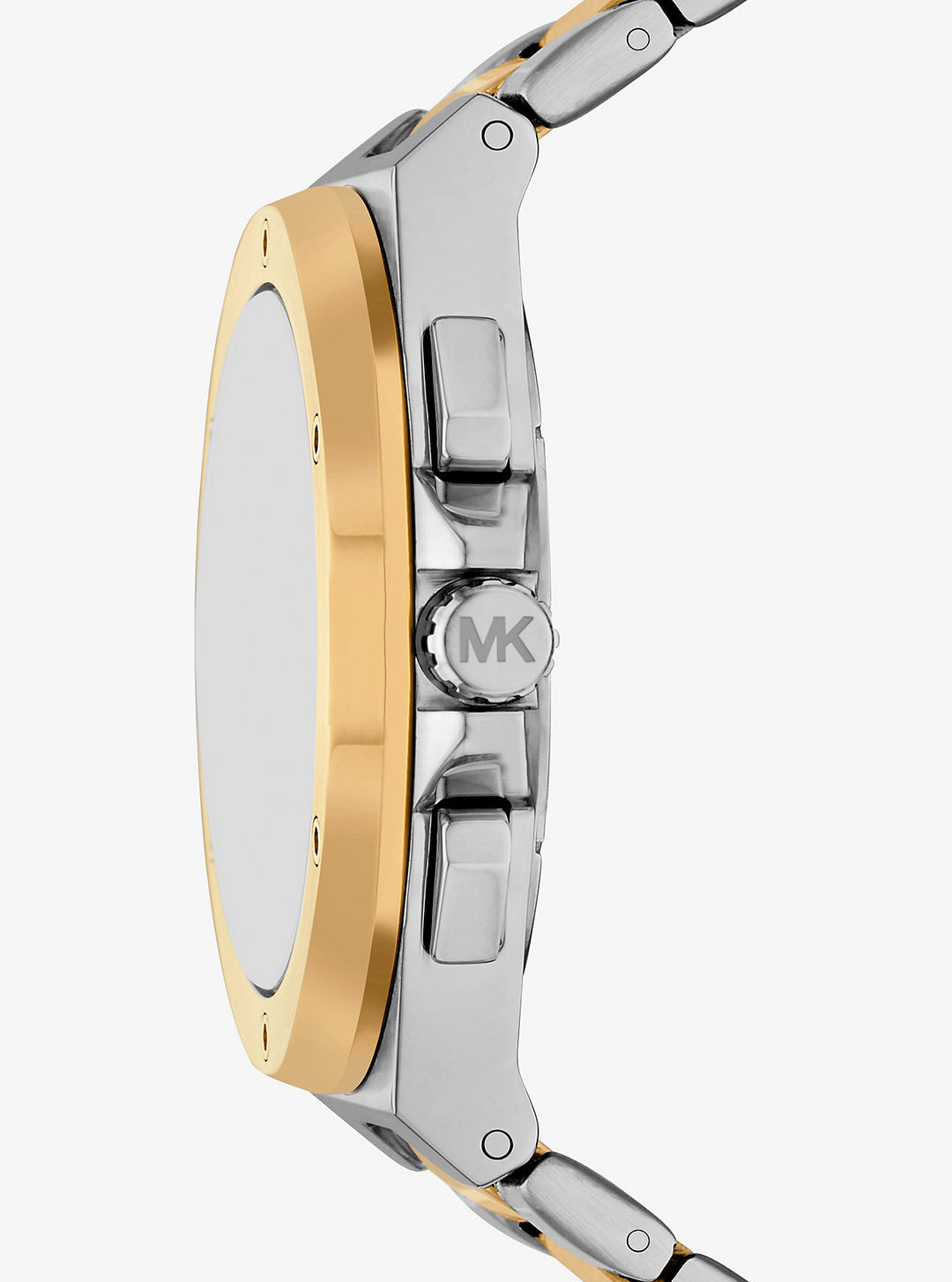 oversized lennox two-tone watch