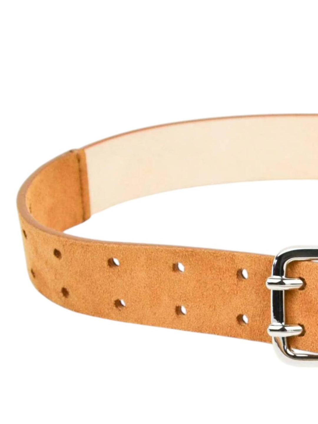 women's mini hutch extra long suede belt in caramel