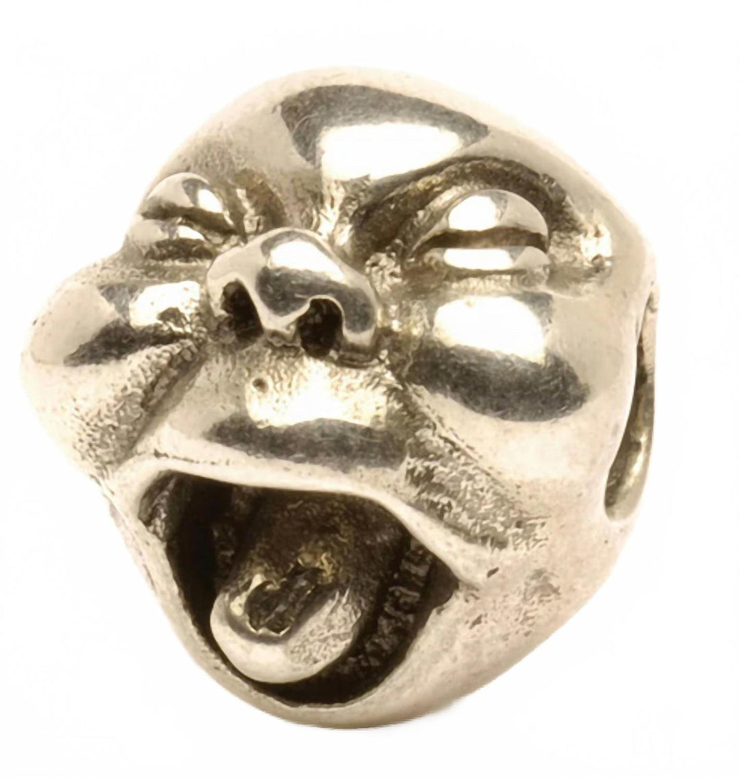 women's baby bead charm in silver