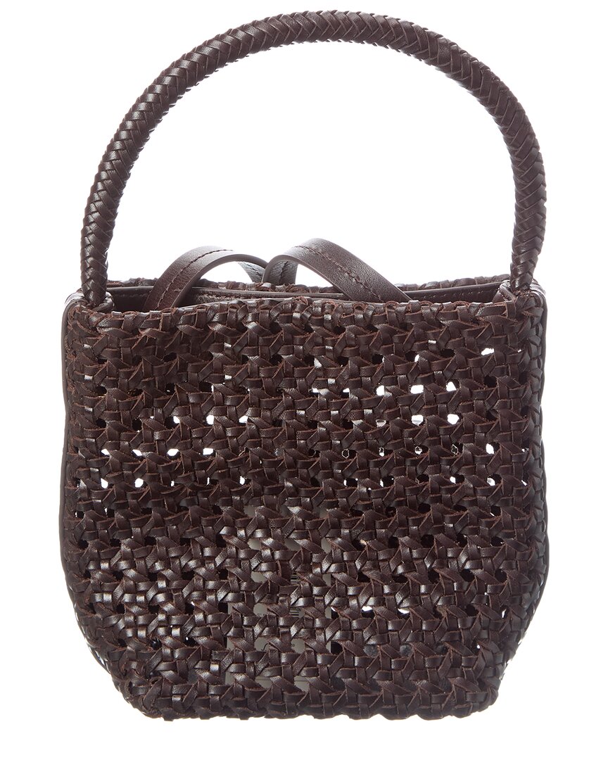 micro caning bucket bag