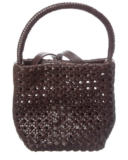 micro caning bucket bag
