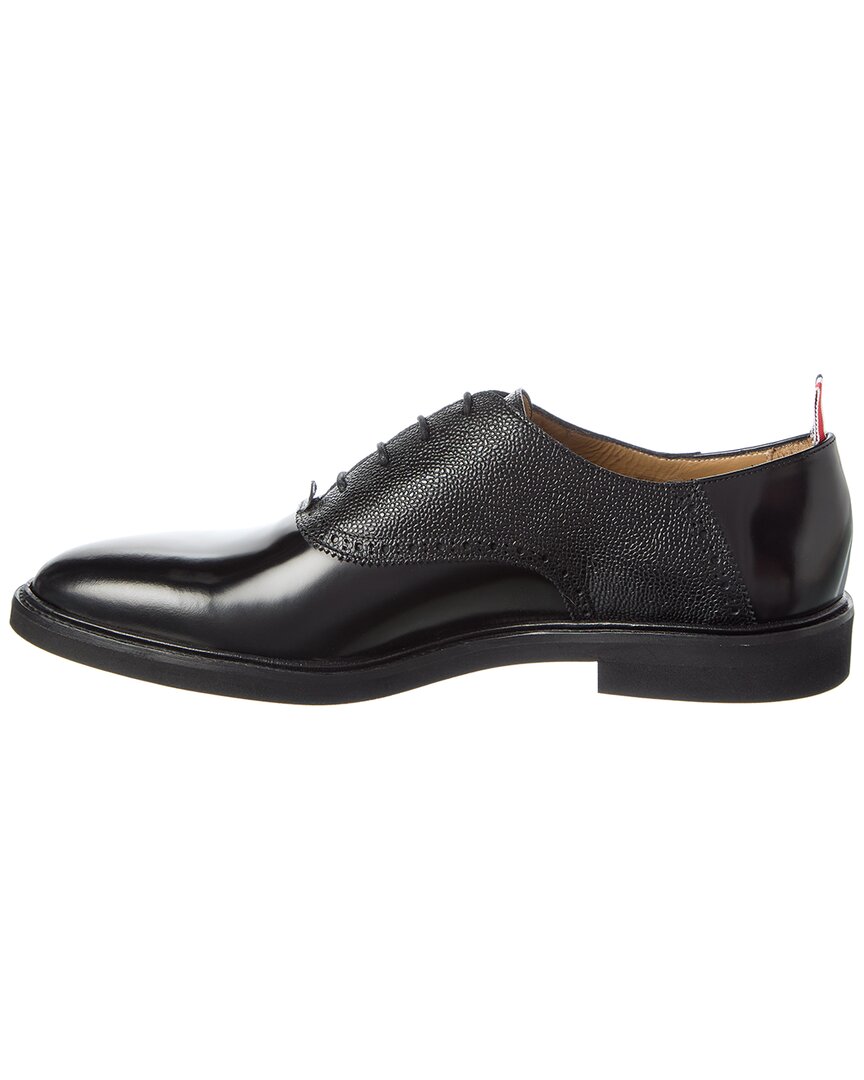 logo leather oxford
