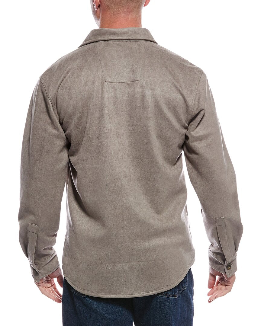 microsuede overshirt