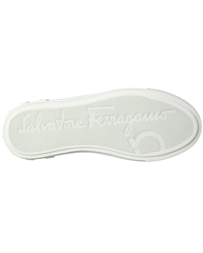 ferragamo mediterr eco canvas sneaker