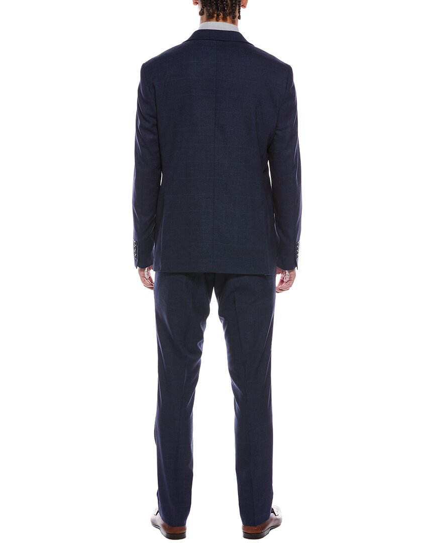 2pc windowpane suit