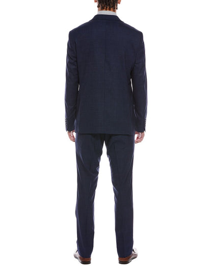 2pc windowpane suit