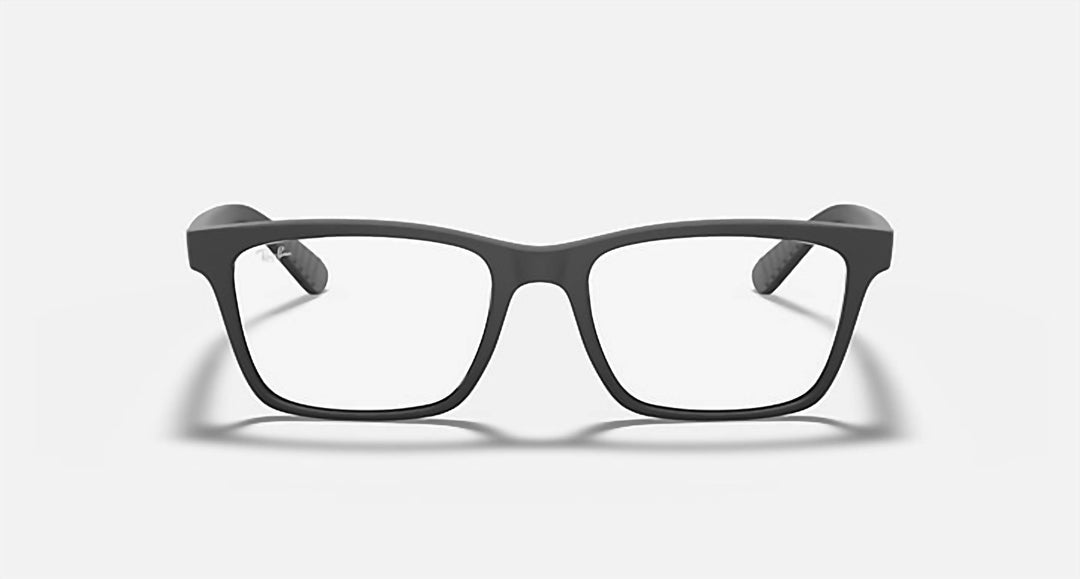 men's square eyeglasses in black