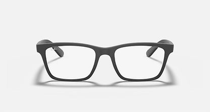 men's square eyeglasses in black