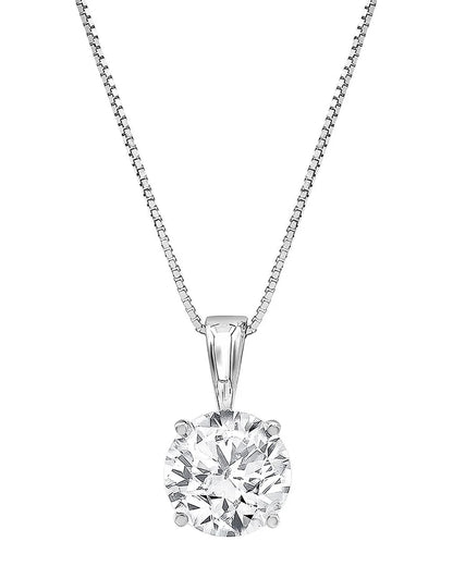 14k 0.50 ct. tw. lab grown diamond solitaire pendant