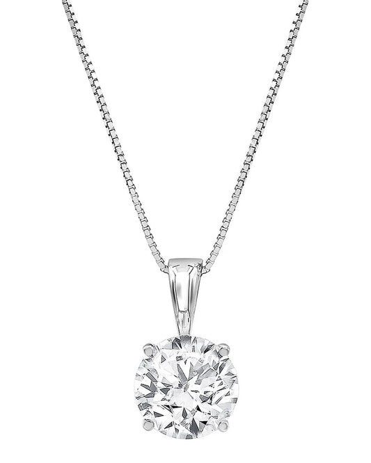 14k 0.50 ct. tw. lab grown diamond solitaire pendant