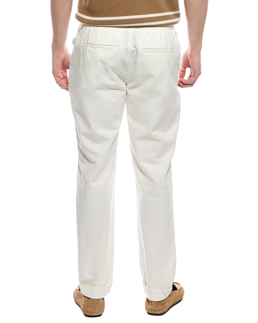 linen-blend stretch cuff pant