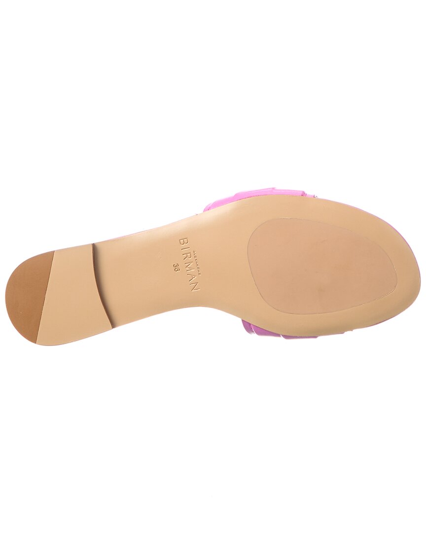 padded clarita leather slide