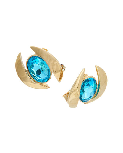 oval stud earrings