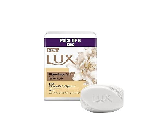Lux Bar Soap Pack 120 gm x 6 pcs