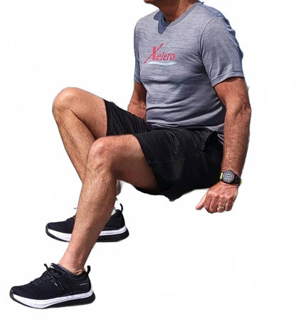 men's steadfast performance athletic shoes in black