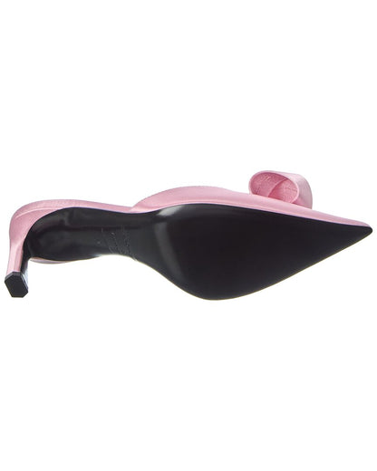 bigoudi satin mule