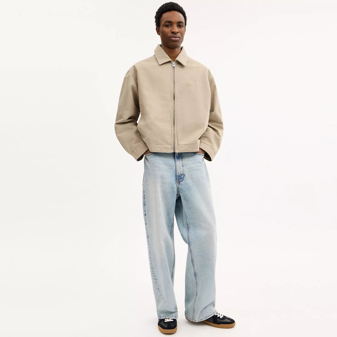 zip up blouson jacket