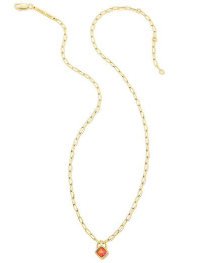 greer paperclip 18k over silver kyocera bello opal pendant